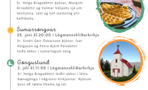 Sumarið í Glerárkirkju - Dagskrá