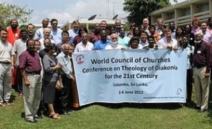 Þátttakendur á ráðstefnu Alkirkjuráðsins.