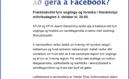 Hvað ertu að gera á Facebook?