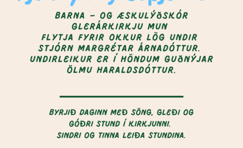Fjölskylduguðsþjónusta 16. apríl kl. 11:00