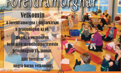 Foreldramorgnar hefjast aftur þriðjudaginn 15. janúar