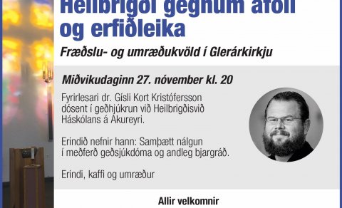 Fræðslu- og umræðukvöld 27. nóv. kl. 20:00 - Andleg bjargráð