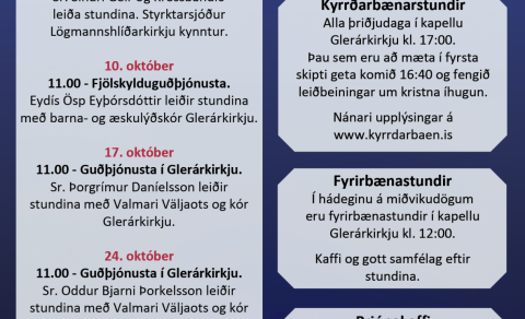 Nóg að gera í október.