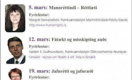 Kynning á málþingunum um réttlæti