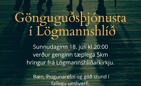 Gönguguðsþjónusta 18. júlí