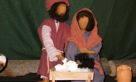 Leikhópur fyrir helgileik á II. jóladegi