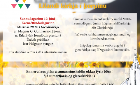 Sunnudagurinn 19. júní- Kvenréttindadagurinn, messa kl.20:00