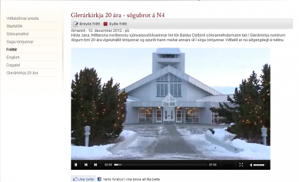Glerárkirkja 20 ára - sögubrot á N4