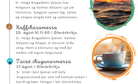 Síðsumar í Glerárkirkju - Dagskrá