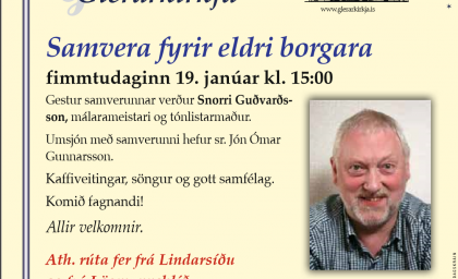 Samvera eldri borgara á fimmtudaginn.