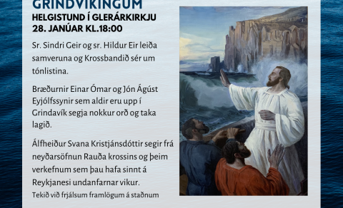 Hugurinn er hjá Grindvíkingum - helgistund og sunnudagaskóli 28. janúar
