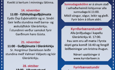Hvað er í gangi í nóvember