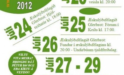 Æskulýðsfélagið Glerbrot: Sumardagskrá