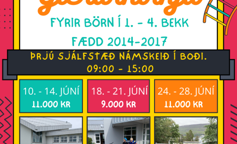 Sumarnámskeið Glerárkirkju 2024