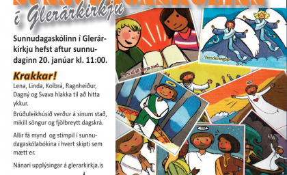 Sunnudagaskólinn hefst 20. janúar