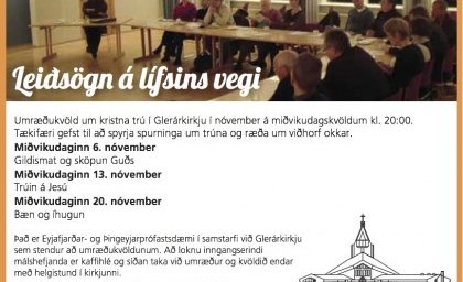 Umræðukvöld um kristna trú byrja 6. nóv. kl. 20